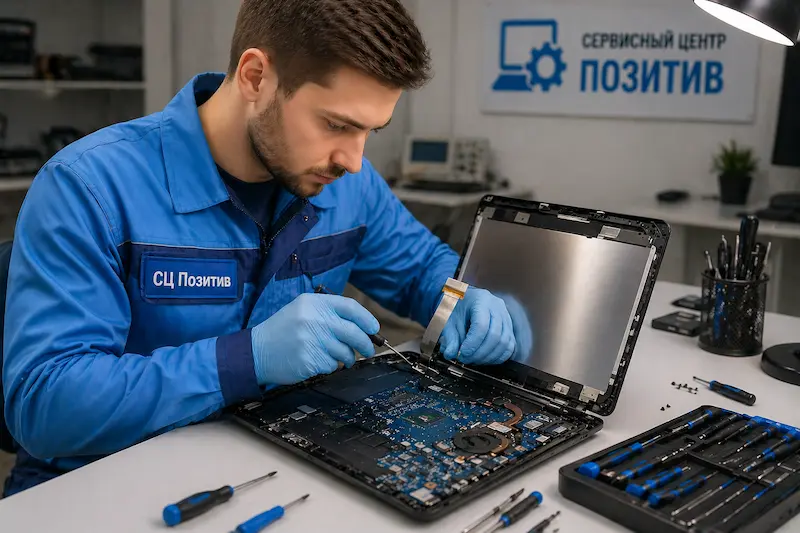 Ремонт шлейфа матрицы ноутбука в Барнауле