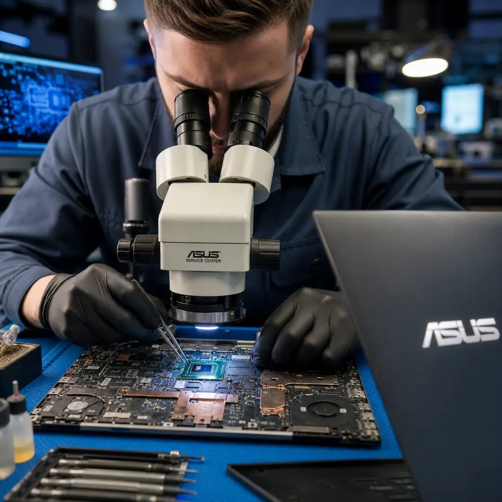 Замена видеокарты ноутбука Asus в Барнауле