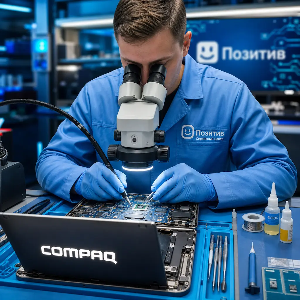 Замена видеокарты ноутбука Compaq в Барнауле