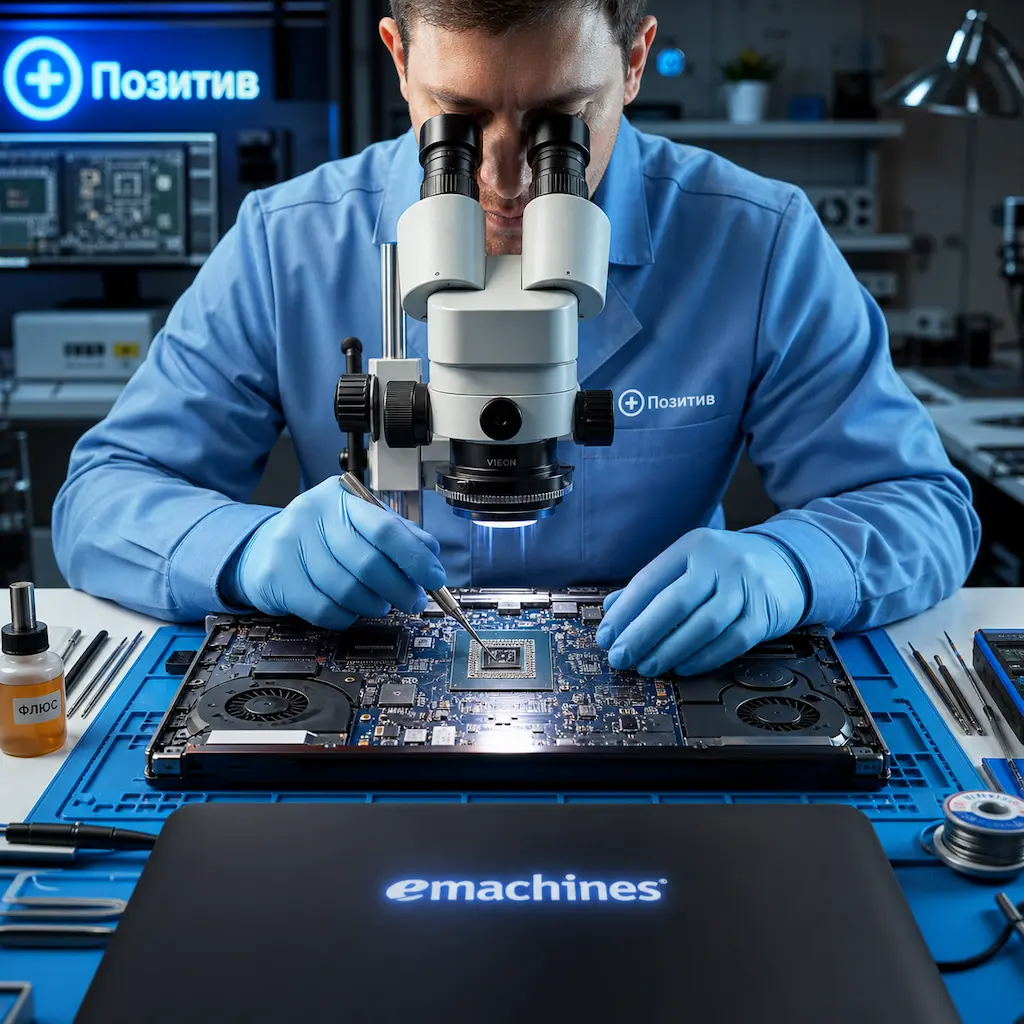 Замена видеокарты ноутбука Emachines в Барнауле