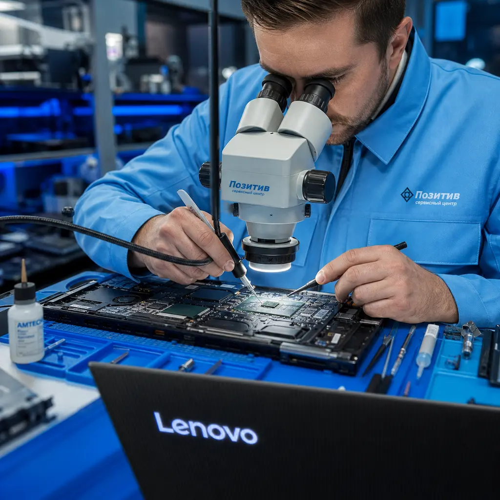 Замена видеокарты ноутбука Lenovo в Барнауле