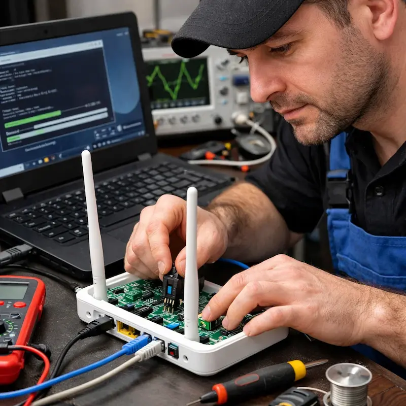 Перепрошивка WiFi роутера в Барнауле