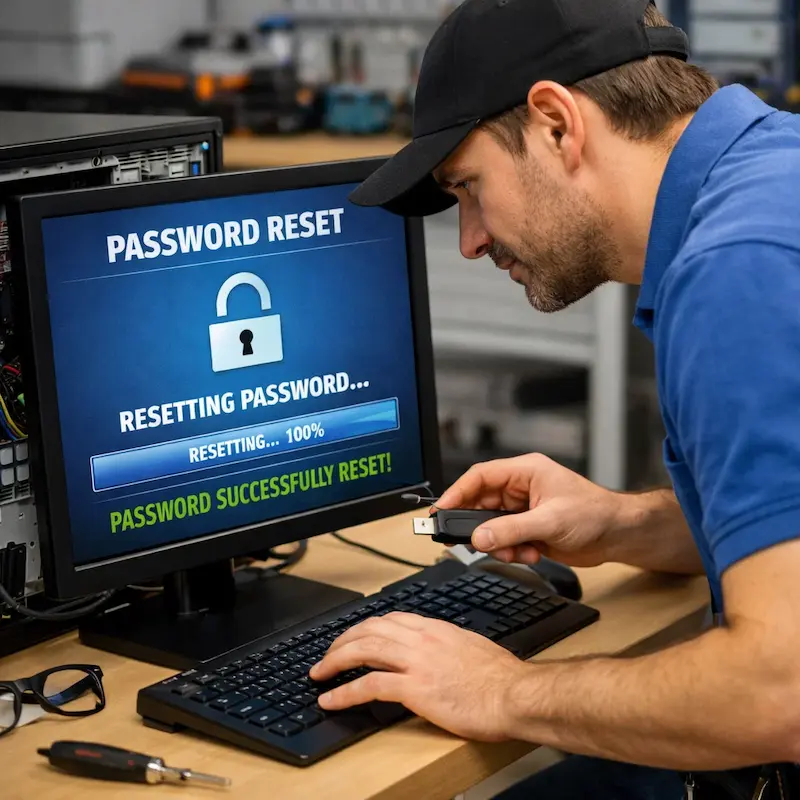 Сброс пароля от компьютера в Барнауле