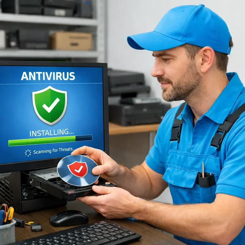 Установка антивируса в Барнауле на дому