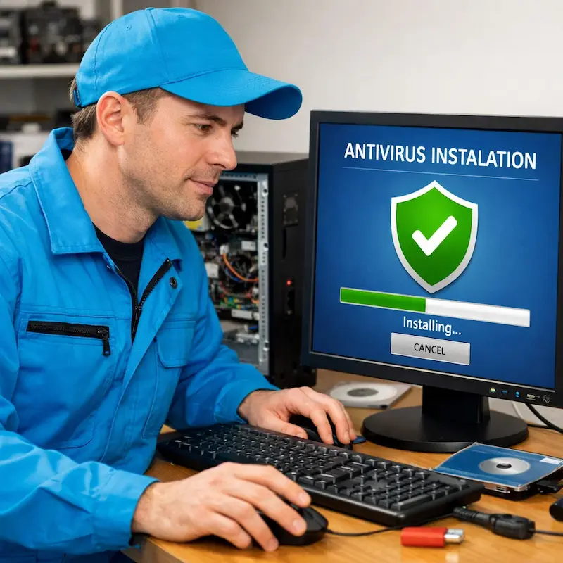 Установка антивируса на ноутбук в Барнауле